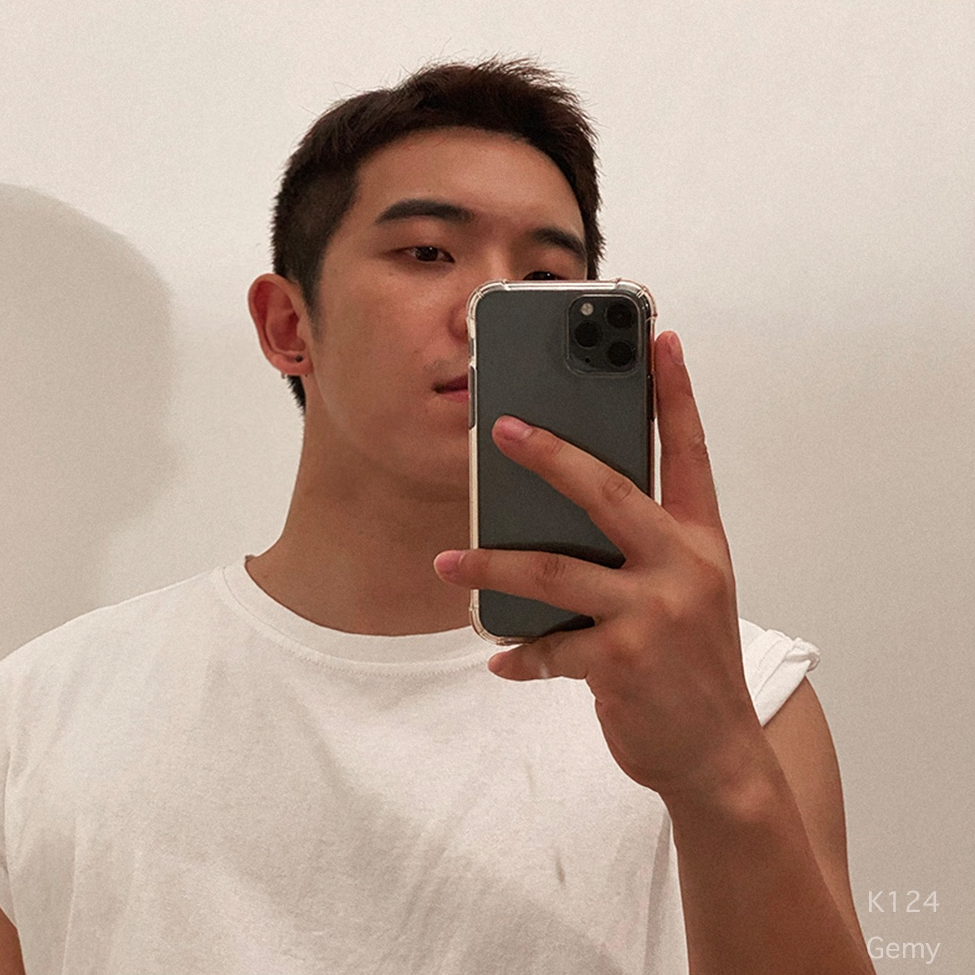 Khuyên tai nam bạc hình vuông lập phương 3 màu đơn giản, cá tính, unisex (1 chiếc) | GEMY SILVER K124