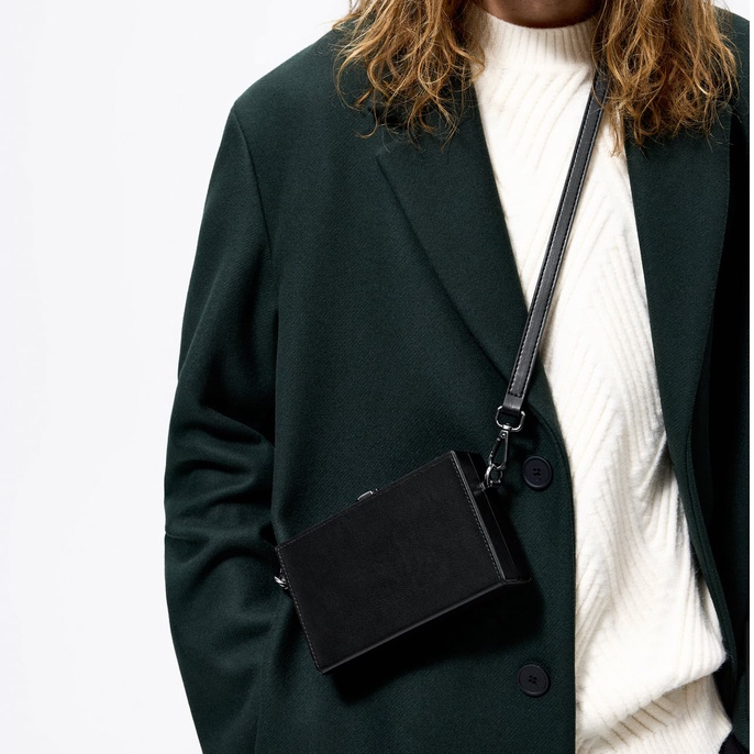 Túi hộp đeo chéo mini kiêm clutch cầm tay ZRA giỏ thời trang nam phong cách tối giản chất siêu đẹp KINDEE | BigBuy360 - bigbuy360.vn