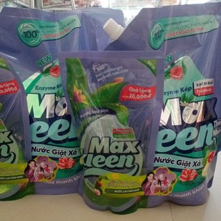 Nước giặt xả max kleen 2,2kg tặng nước lau sàn 600g