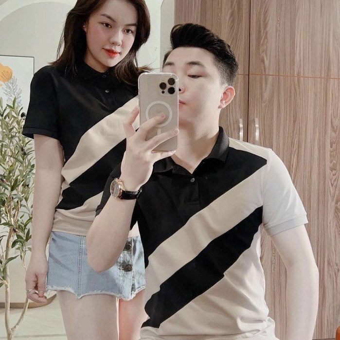 Áo phông nam ngắn tay cổ bẻ phối viền Ikemen cao cấp : Kiểu dáng Hàn Quốc chất liệu cotton , co giãn 4 chiều | BigBuy360 - bigbuy360.vn