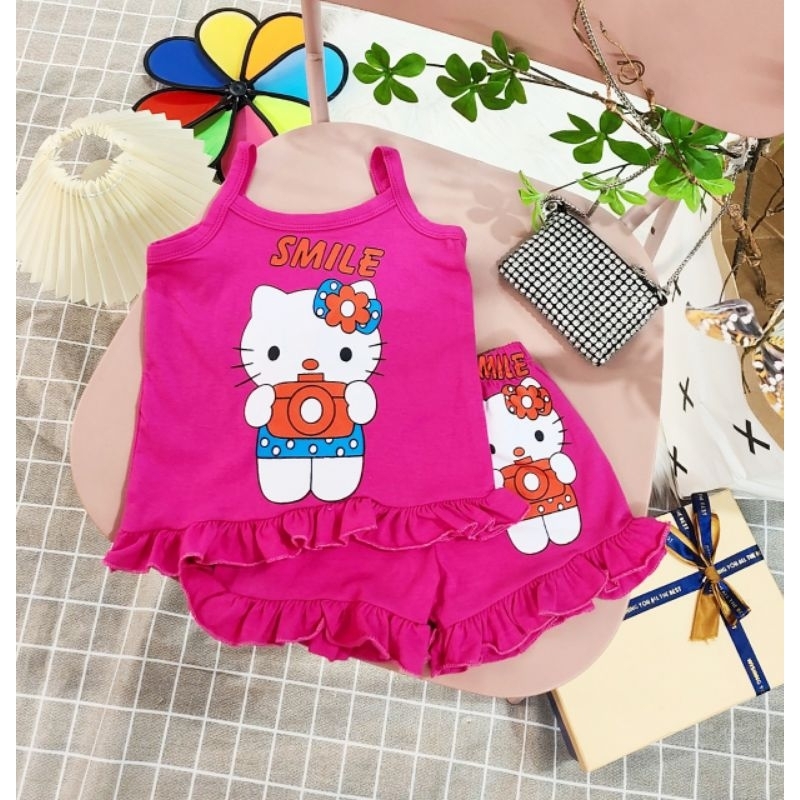 Đồ Bộ Bé Gái Xuất Khẩu Cotton 10-24kg Bộ Hè Bé Gái