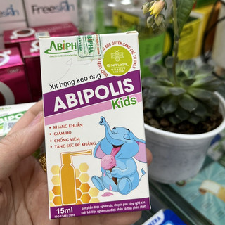 Xịt họng keo ong Abipolis Kids - Abipha