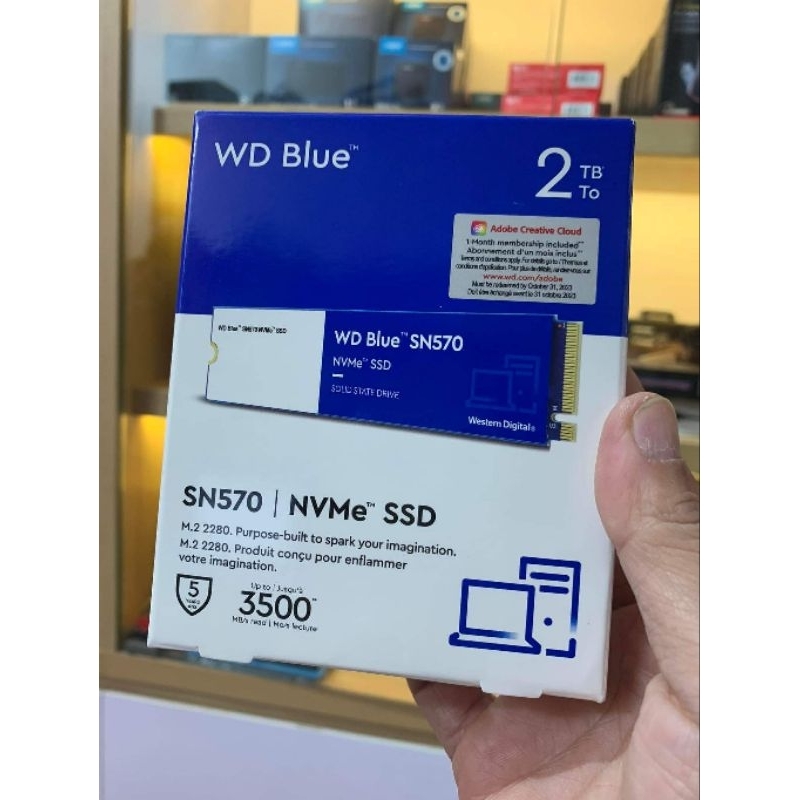 Ổ cứng SSD WD SN570 Blue 500GB / 1TB M.2 2280 PCIe NVMe Gen3x4
