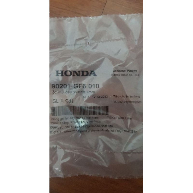 Bộ ốc mũ đầu bò xe Dream, Wave Honda