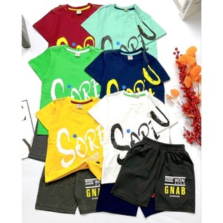 (20-40kg) Bộ cộc tay Bé Trai size đại chất cotton co dãn mát mịn