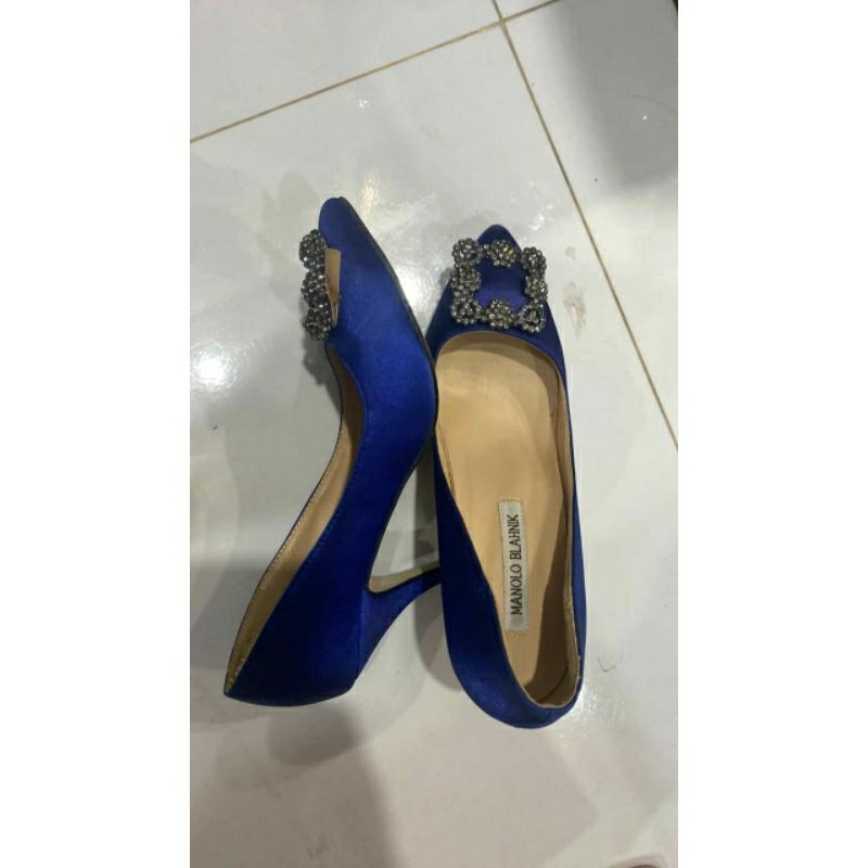 thanh lý Giày Cao Gót Manolo Blahnik Nhập Khẩu Ý Chất Liêụ Thời Trang