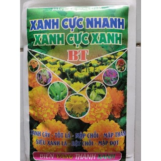 Phân bón vi lượng Xanh cực xanh - xanh cực nhanh, biến vàng thành xanh, gói 50gr