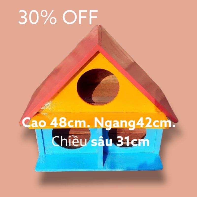 chuồng bồ câu 3 ô. gỗ thông, sản phẩm chất lượng cao, do thợ lành nghề làm.