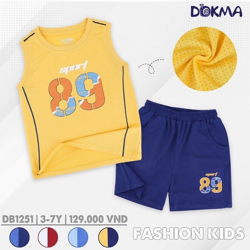 Bộ sát nách thể thao Dokma 3-7Y DB1251, DB1246