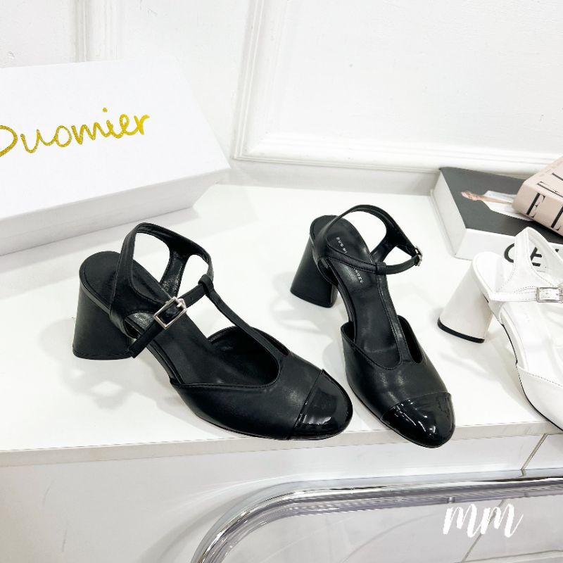 Giày Sandal Gót Trụ Slingback Mềm Êm Chân LĐ