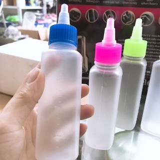 bình châm tra tóc để uốn duỗi nắp nhọn, vỏ chai