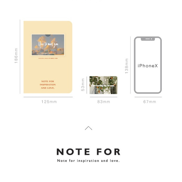 Sổ Note For bìa nhựa dẻo Inspiration and Love