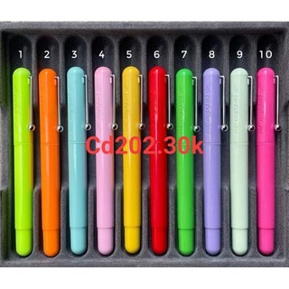 combo 10 bút Cánh Diều 202 ⚡️KHẮC TÊN⚡️ ngòi kim tinh êm trơn thanh đậm cho học sinh luyện viết chữ đẹp bút máy