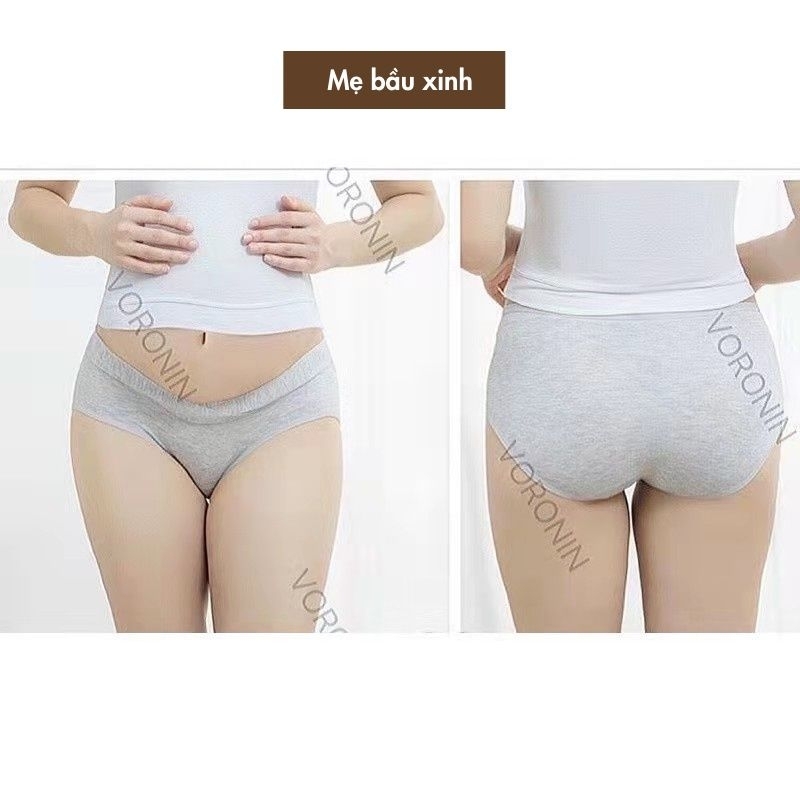 Quần Lót Bầu Cạp Chéo Cotton Đũi Thoáng Mát 40-80kg 7011