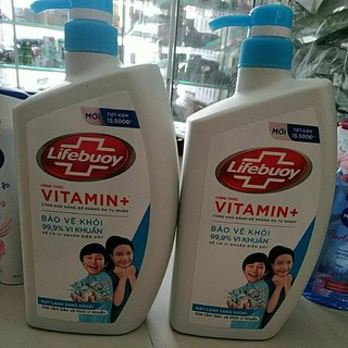 Sữa tắm lifebuoy diệt khuẩn bạc hà mát lạnh 800g