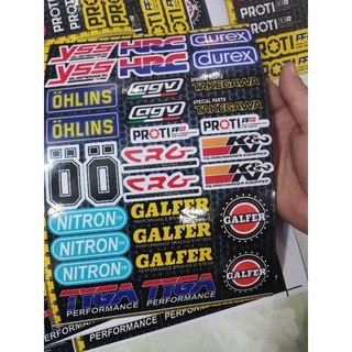 Combo Decal Sticker Logo Nhiều Thương Hiệu Nổi Tiếng