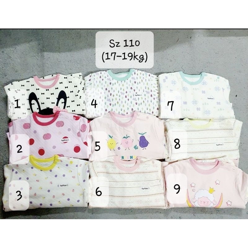 Bộ nỉ chần bông dài tay cho bé gái vải xuất Hàn dư