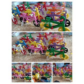 Xe đạp xốp phương tiện giao thông ptgt đồ chơi tự tạo mầm non