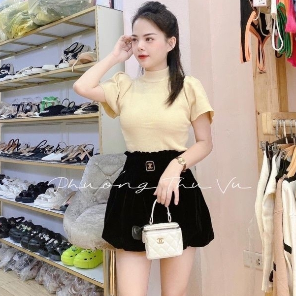 QUẦN BÍ NHUNG SIÊU XINH ( Kèm Ảnh + Video Thật ), Chất Nhung Dày Mịn có lớp lót bên trong, Thương Thương Shop