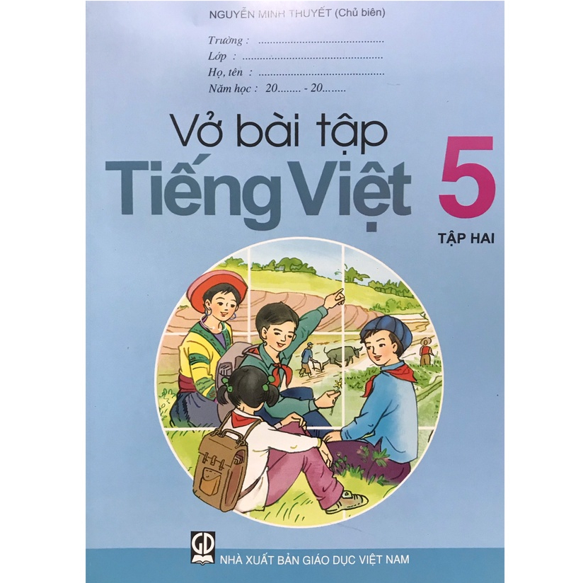 Sách - Vở bài tập Tiếng Việt Lớp 5 Tập 2 kèm 5 bút chì gỗ 2B
