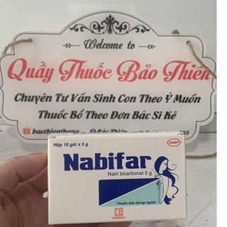 Nabifar bột pha dung dịch vệ sinh