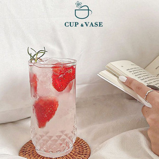 Ly Uống Nước Thủy Tinh CUP & VASE Phong Cách Retro LY028