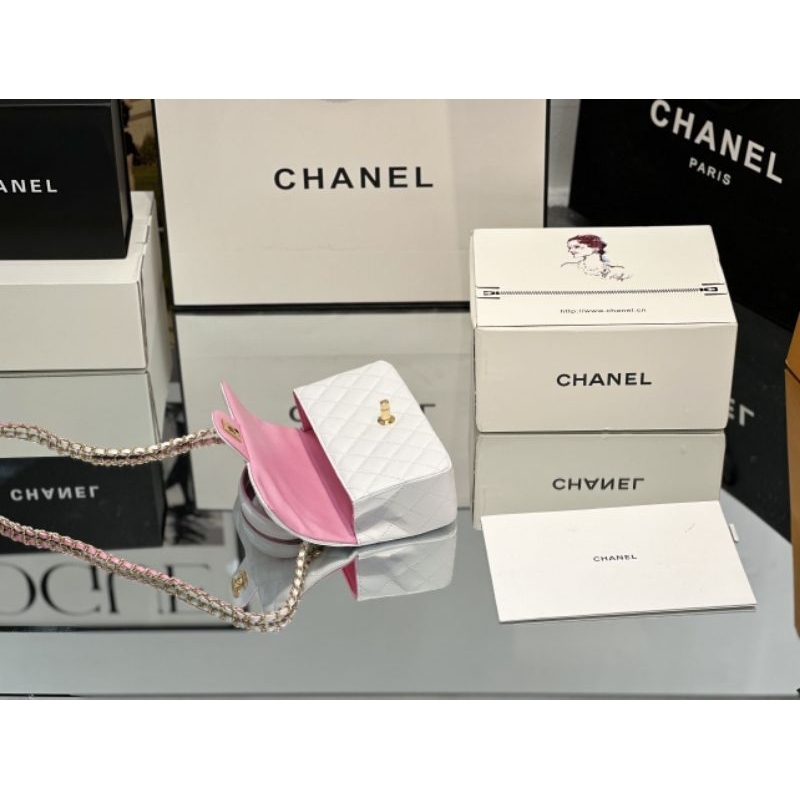 Túi xách nữ C.N mini mix màu phiên bản mới xinh dã man (hồng, trắng ,đen)sz20cm da mịn fullbox vip nam châm