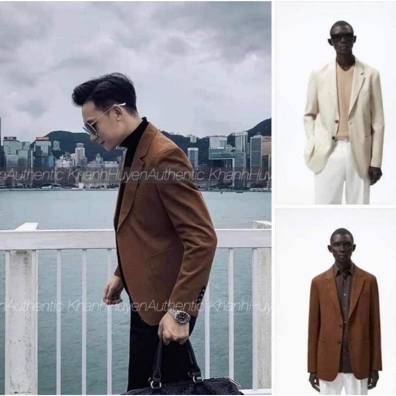 Vest Zara nam sz S (bé nhất) newtag hàng auth (màu nâu)