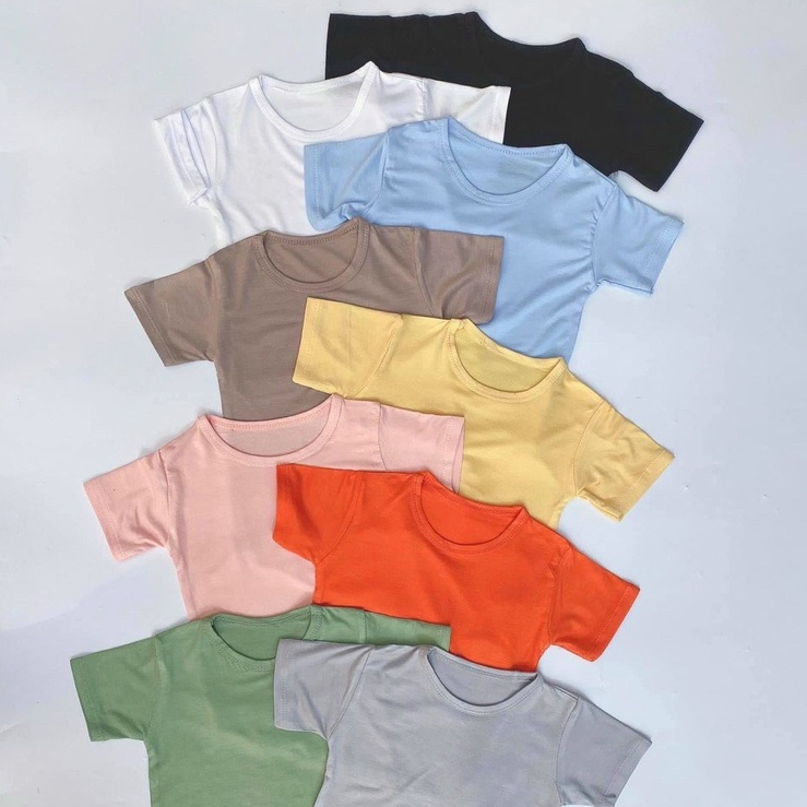 Áo Thun Lạnh Trơn Basic Cho Bé Từ 8-18kg