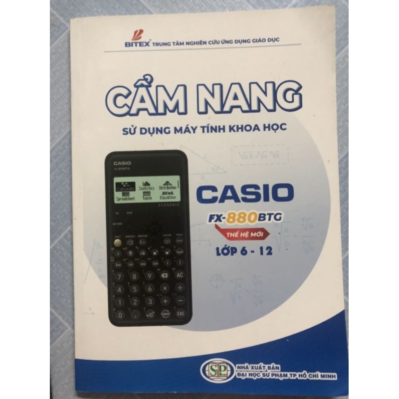 Cẩm nang sử dụng máy tính khoa học Casio FX 880 BTG, sách hướng dẫn sử dụng máy tính Casio 880 BTG