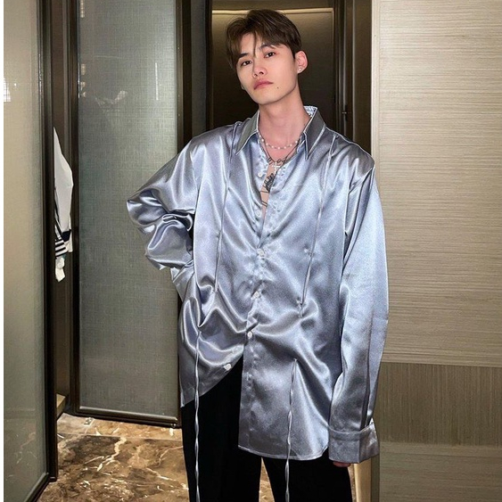 Áo sơmi thiết kế from rộng hàn quốc