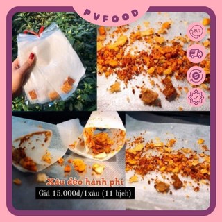 [ĐẶT TRƯỚC] Bánh Tráng Xâu Dẻo Muối Hành Phi (11 bịch)