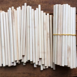 Thanh gỗ tròn macrame đường kính 1cm 1.5cm 2cm dài 20_25_30_50_100cm
