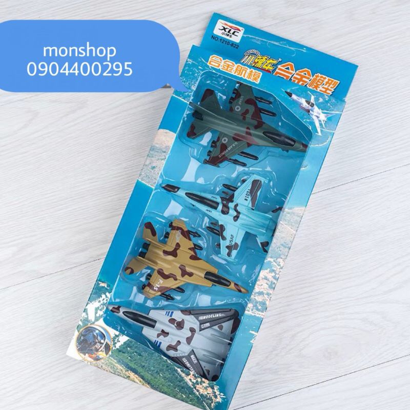 Set 4 chiếc máy bay chiến đấu bằng sắt