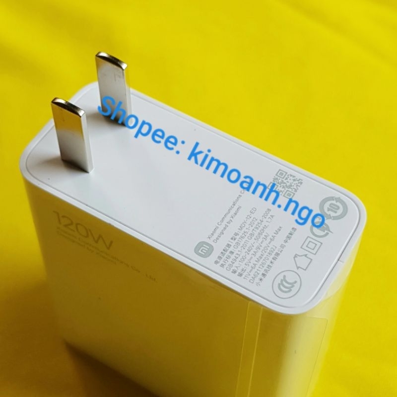 Sạc Nhanh 120W XIAOMI REDMI K60 Pro, K50 Ultra, K50 Gaming, K50 Pro, Note12 Pro+, Note11Pro+, Poco F4 GT... Mới 100%
