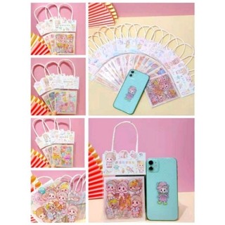 (1 tấm lẻ )Hình dán sticker trong suốt dễ thương