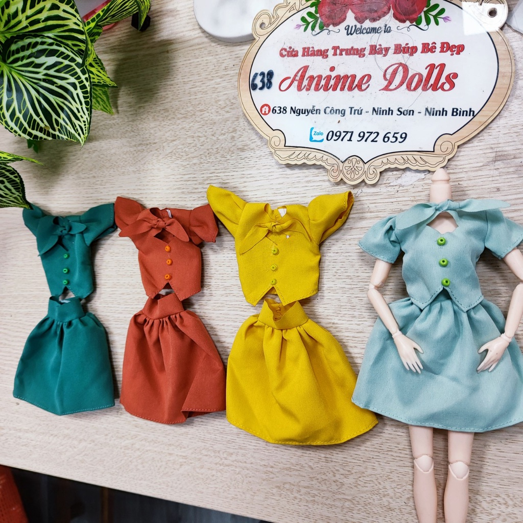 Set thời trang công sở xinh xắn cho búp bê barbie 30cm