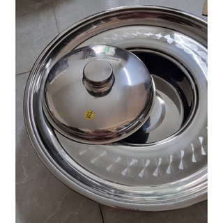 Nồi lẩu nón lẩu mâm vành inox 20cm nấu được mọi loại bếp kể cả bếp từ