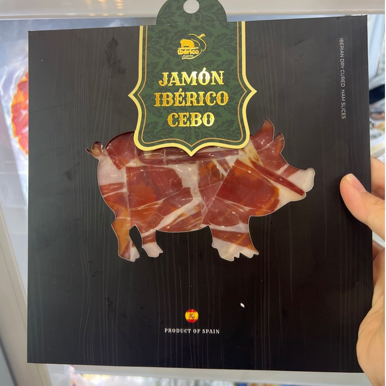 THỊT HEO MUỐI IBERICO CEBO ĐÙI SAU CẮT LÁT 50g