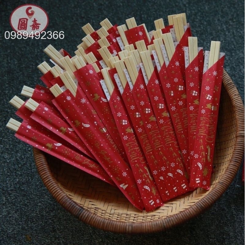 Bao đũa giấy màu trơn dùng 1 lần ở trong nhà hàng, bao đũa 500 tờ