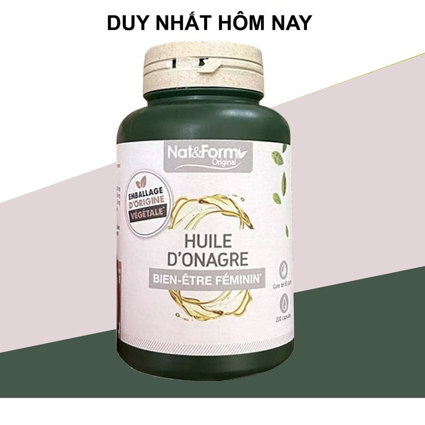 Tinh Dầu Hoa Anh Thảo Hữu Cơ Pháp NAT & FORM 200 viên của Pháp