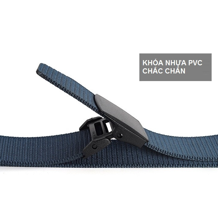 Thắt lưng vải canvas phong cách quân đội cá tính cho nam LuxHome.BAG