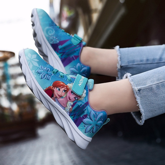 Thể thao Elsa màu xanh siêu nhẹ cho bé gái 3-9 tuổi