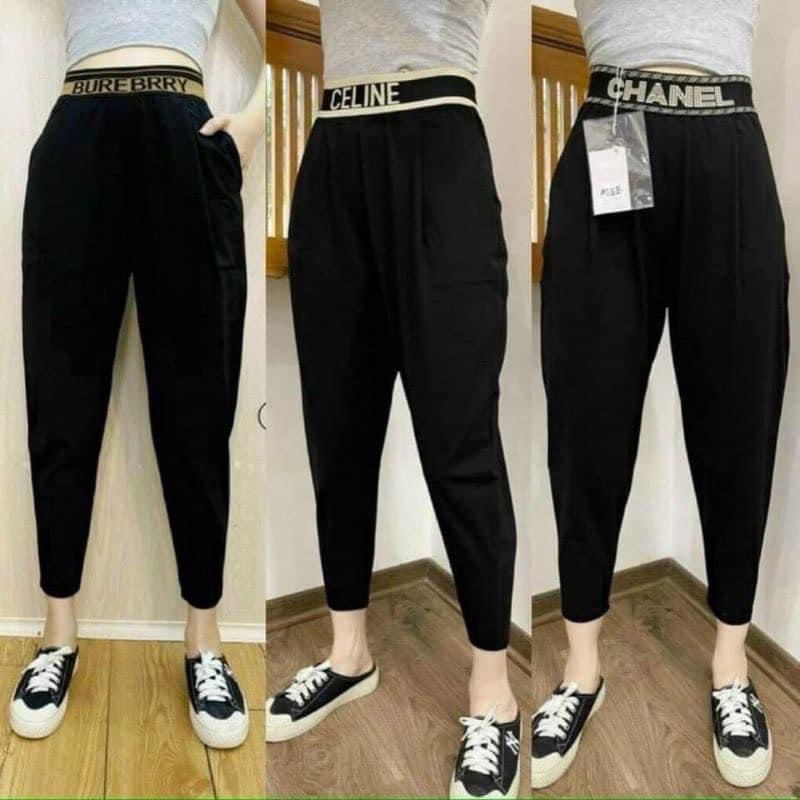 Quần Baggy nữ công sở cạp chun vải umi hàn sịn đẹp