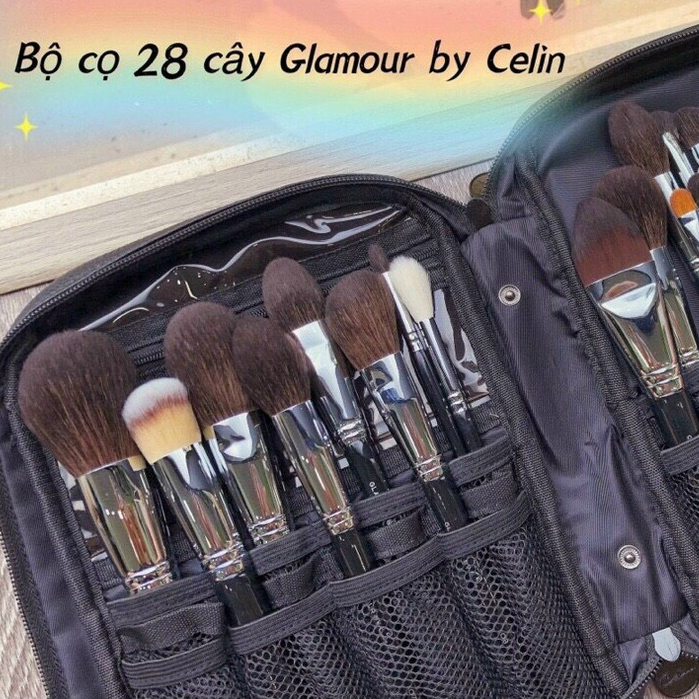 Bộ cọ trang điểm Celin 28 cây Lông thú cao cấp