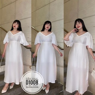 [Hình thật] Đầm maxi bigsize đầm maxi cánh tiên từ 60kg-90kg