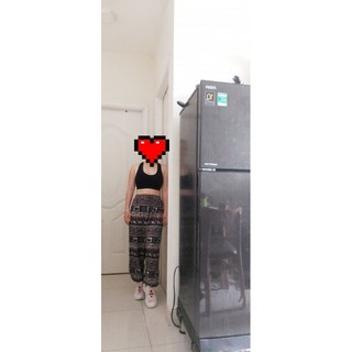 Quần lanh alibaba họa tiết thổ cẩm Thái.