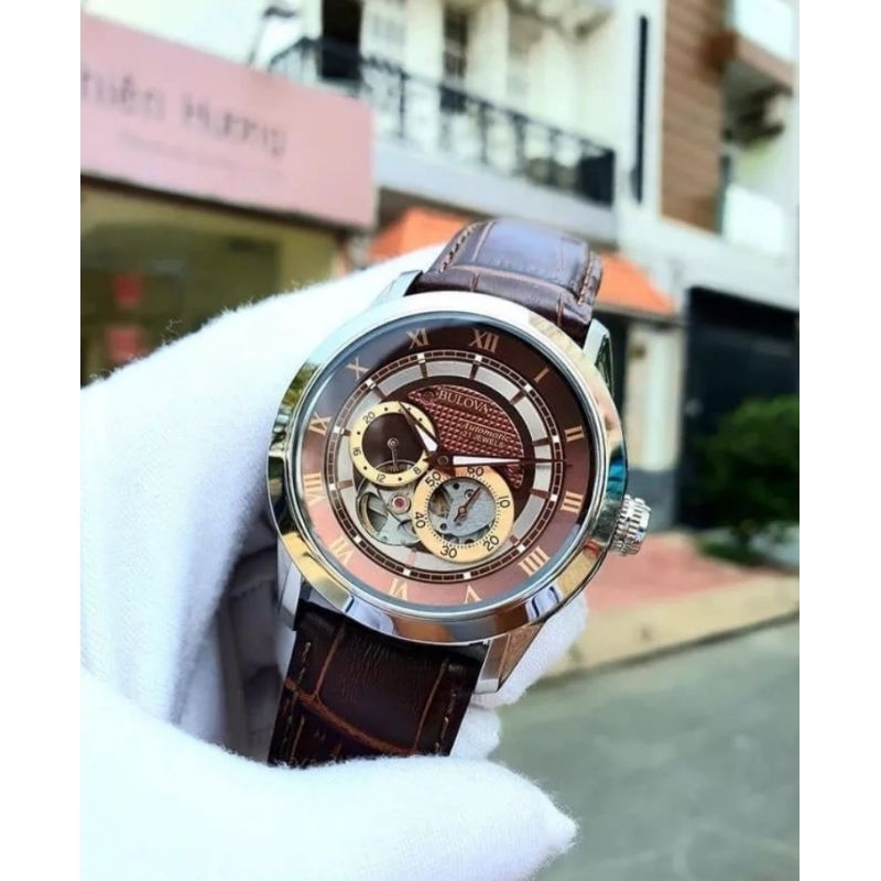 Đồng hồ NAM DÂY DA cơ automatic Nhật Bản size 41mm