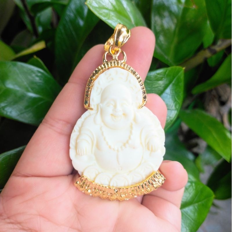 Mặt Dây Chuyền Phật Di Lạc Trái Ngà Cười Vui Vẻ - Lokalo - Đeo Phong Thủy Làm Ăn May Mắn Rước Tài Lộc 10.2.23