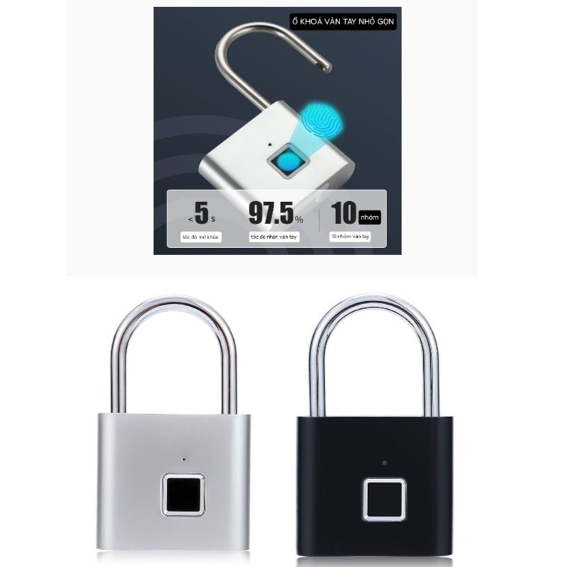 Ổ khoá vân tay thông minh nhỏ gọn khoá locker khoá tủ cửa nhỏ
